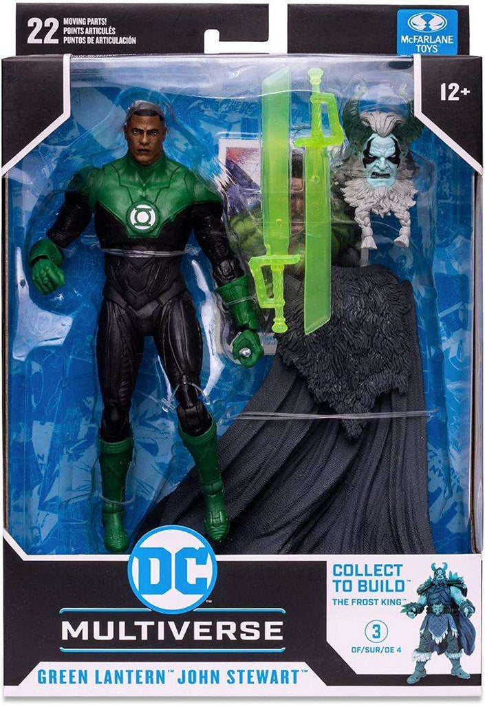 DC Multiverse Comic Endless Winter BAF Build-A Frost King - Green Lantern John Stewart 7 Inch Action Figure - figurineforall.com