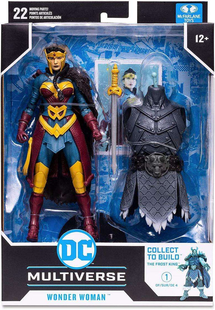 DC Multiverse Comic Endless Winter BAF Build-A Frost King - Wonder Woman 7 Inch Action Figure - figurineforall.com