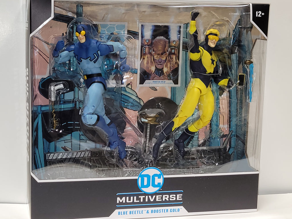 DC Multiverse Comics Booster Gold and Blue Beetle 7 Inch Action Figure 2-Pack