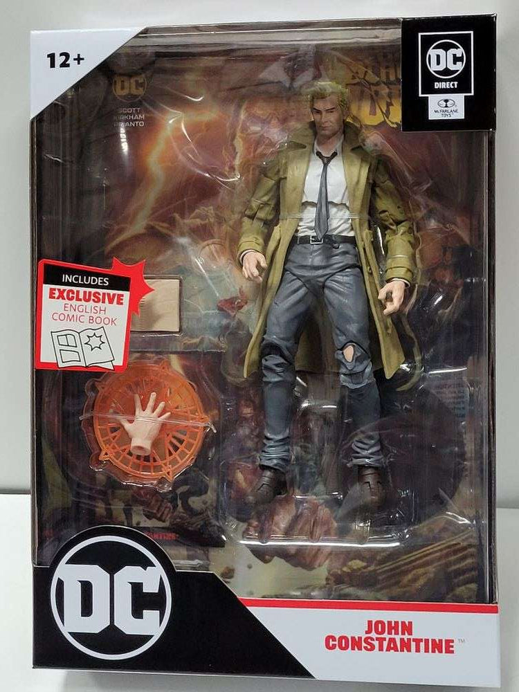 DC Multiverse Comics Page Punchers Black Adam - Constantine with Comic 7 Inch Action Figure - figurineforall.com
