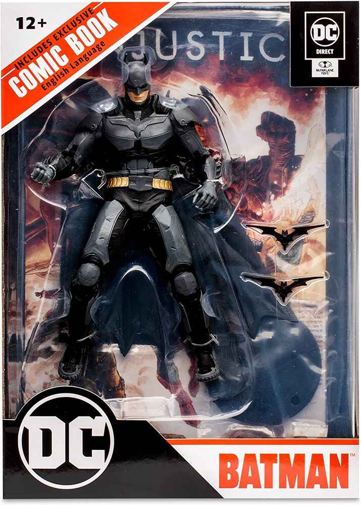 DC Multiverse Comics Page Punchers Injustice 2 - Batman W Comic 7 Inch Action Figure
