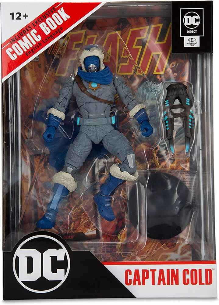 DC Multiverse Comics Page Punchers The Flash - Captain Cold W Comic  7 Inch Action Figure