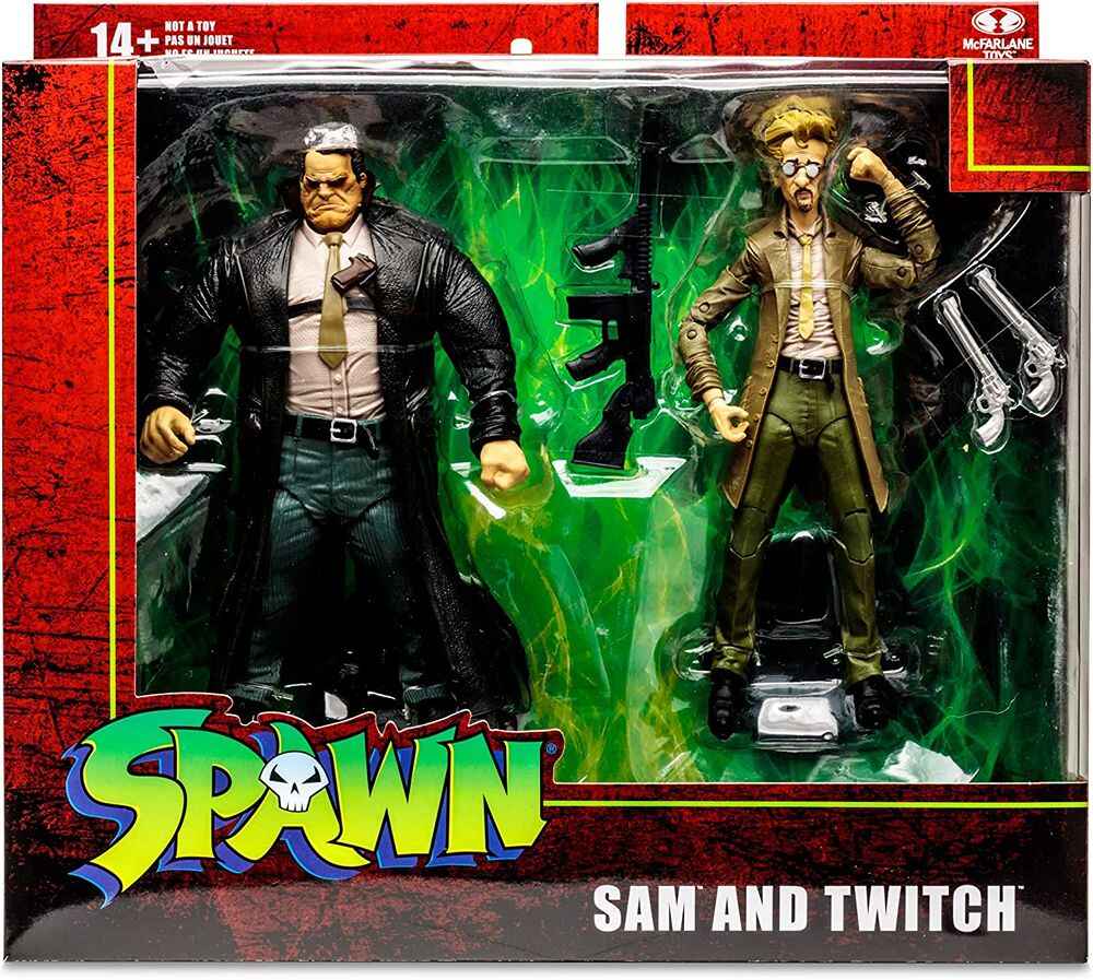 マクファーレントイズ　SPAWN Series25 Sam&Twitch Amazon.com: McFarlane Toys Spawn Classic Cover Series #25