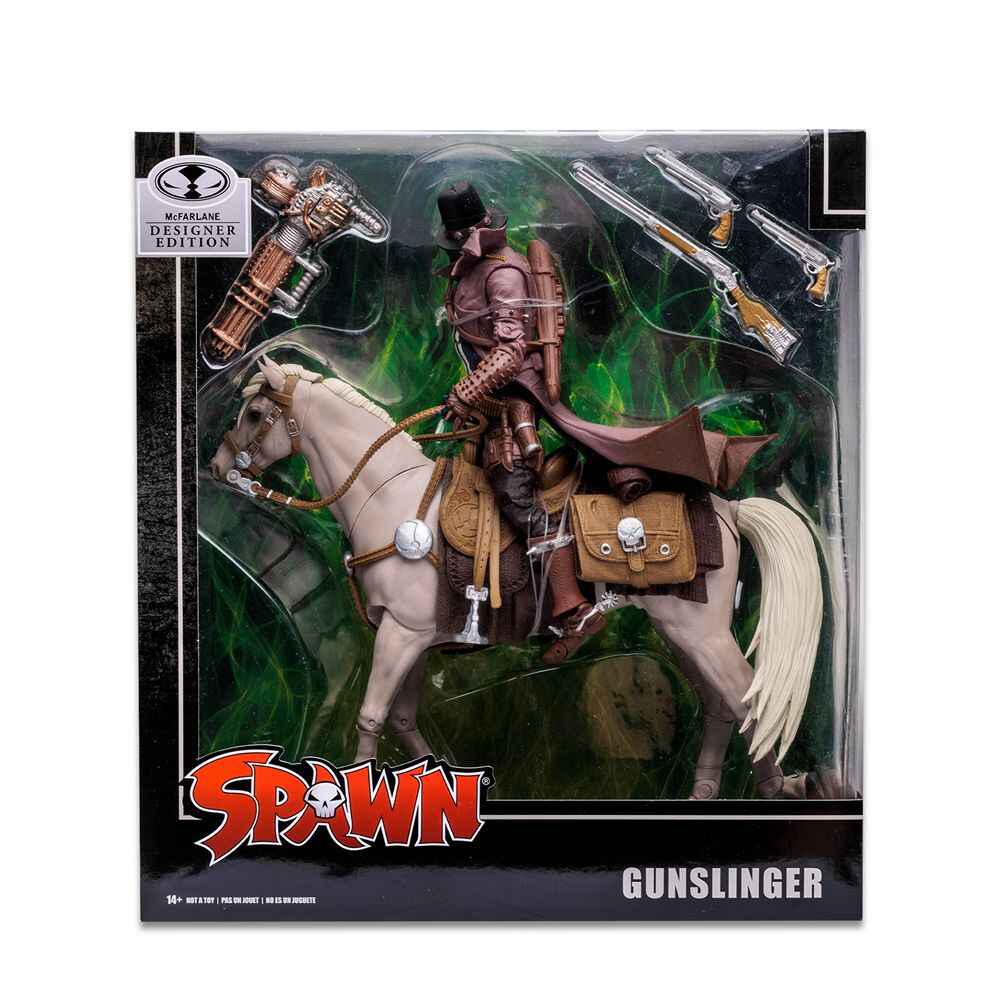 Spawn Comic Designer Edition Gunslinger With Horse Deluxe 7 Inch Action Figure