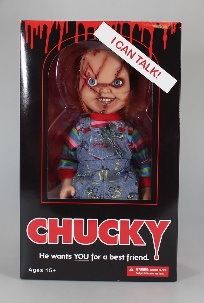 Child's Play Chucky with Scars 15 Inch Mega Scale Doll (damaged packaging)