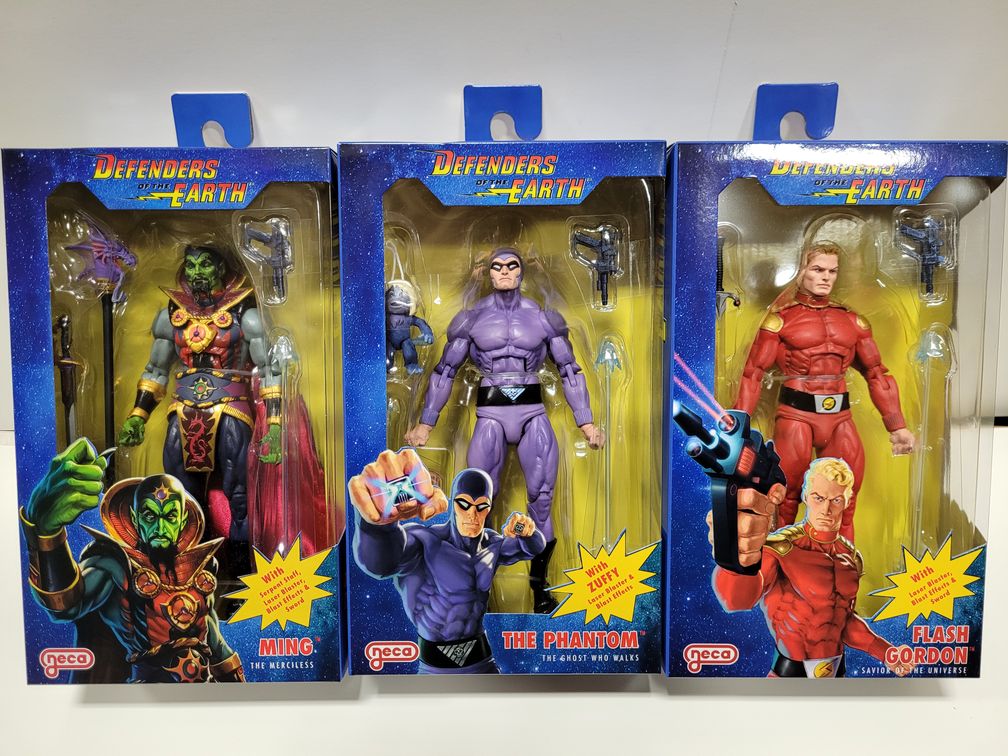 King Features Defenders of The Earth Series 1 Set of 3 (Flash - Ming - Phantom) 7 Inch Scale Action Figure - figurineforall.com