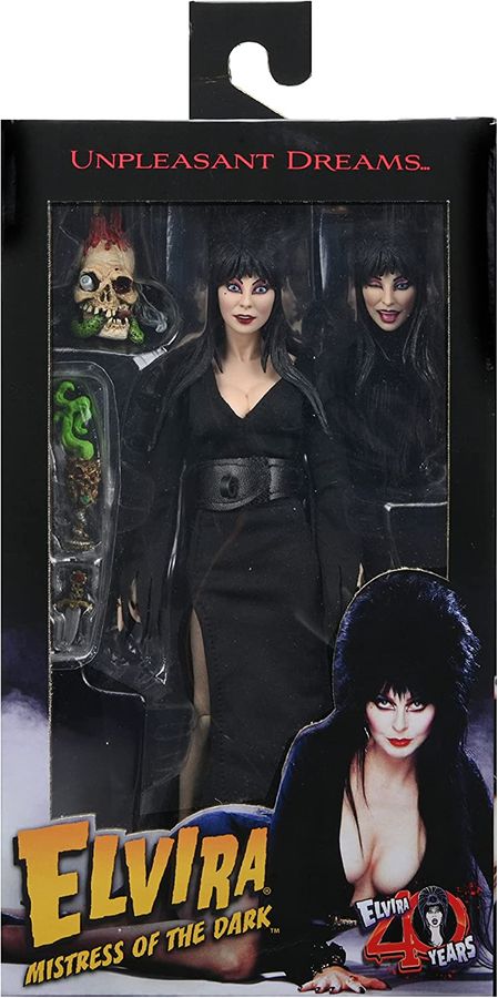 Elvira Mistress of the Dark 8 Inch Clothed Action Figure