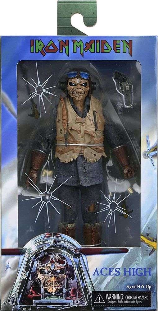 Iron Maiden Ace High Eddie 8 Inch Clothed Action Figure - figurineforall.com