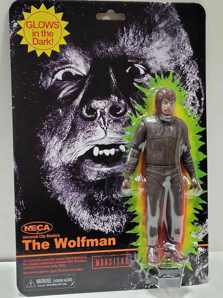 universal monsters wolfman Universal Monsters Retro Glow In The Dark The Wolfman 7 Inch Figure – figurineforall.com