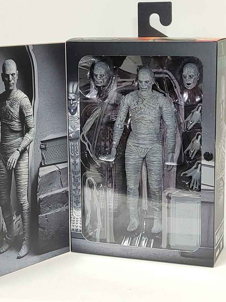 Universal Monsters The Mummy Black and White 7 Inch Action Figure