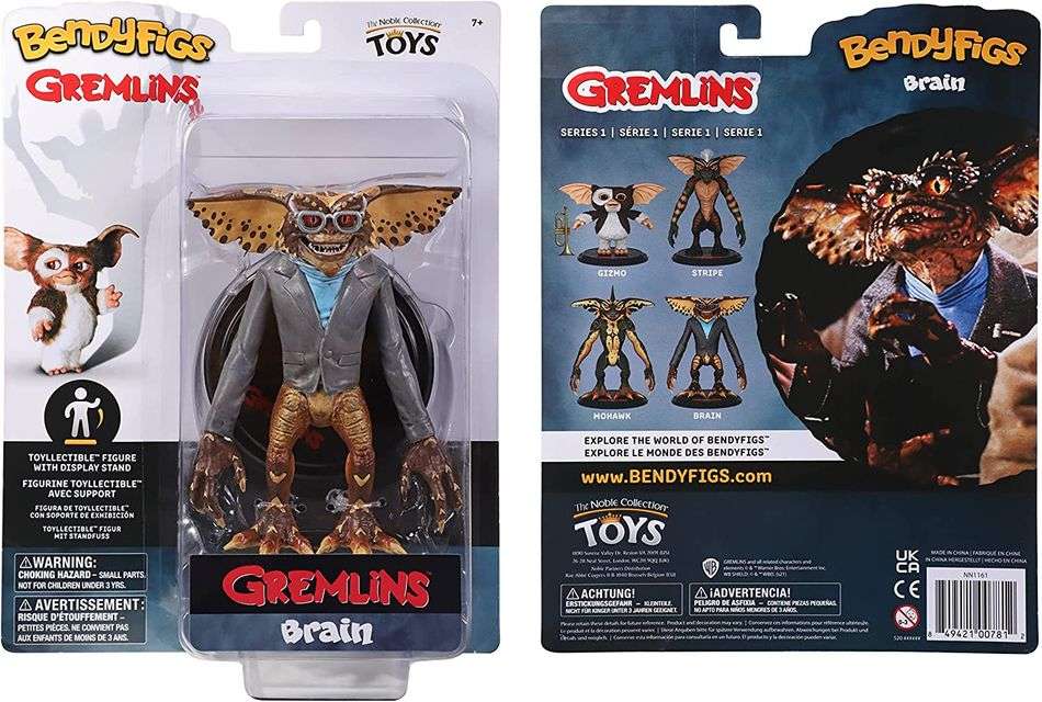 BendyFigs Gremlins Movie 7 Inch Figure - Brain - figurineforall.com