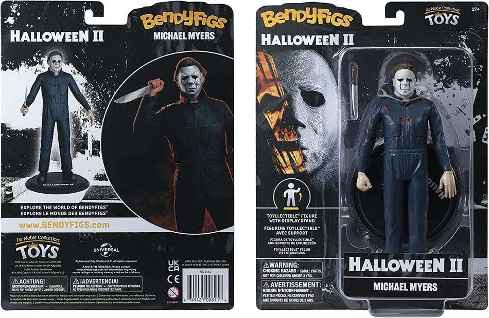 BendyFigs Horror Halloween 2 Movie 7 Inch Figure - Michael Myers - figurineforall.com