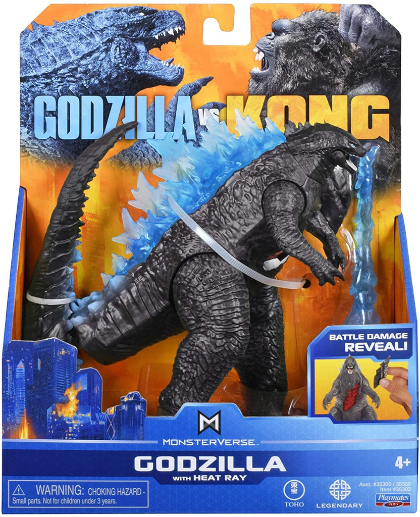 Godzilla vs Kong MonsterVerse Movie Godzilla with Heat Ray 6 Inch Figure Hollow Earth Monsters Playmates - figurineforall.com