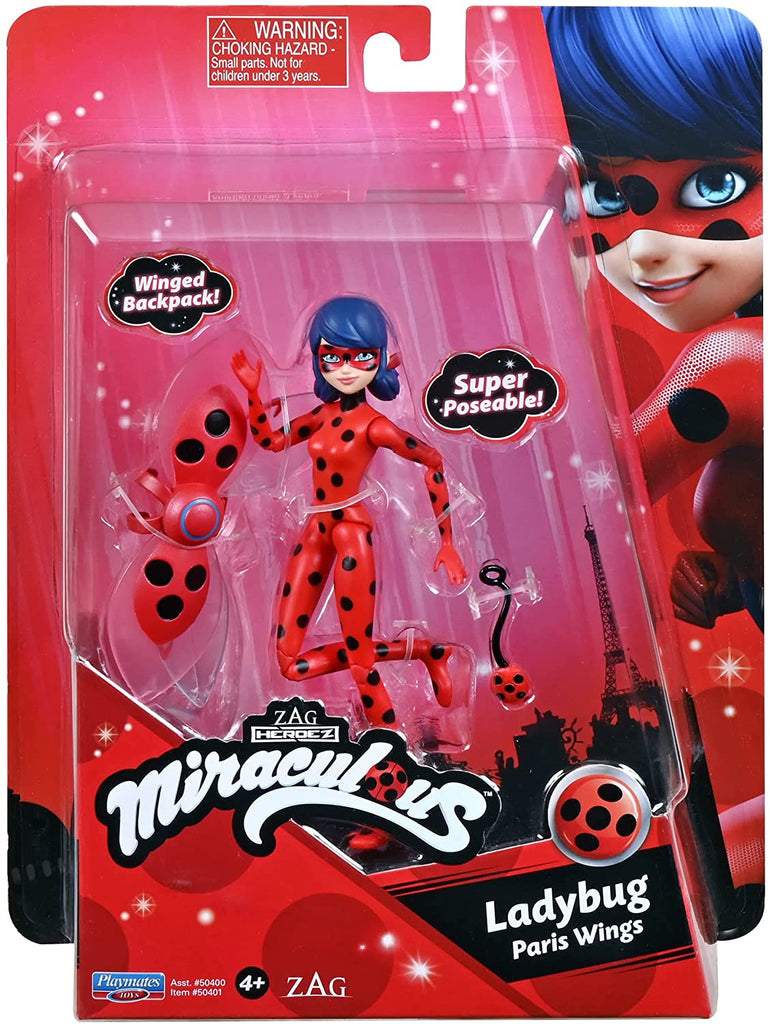 Miraculous Ladybug Paris Wings 5 Inch Doll Playmates Toys - figurineforall.com