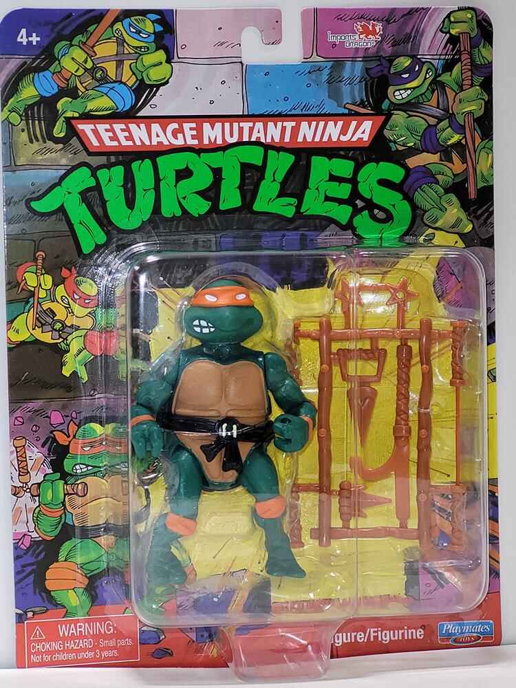 Teenage Mutant Ninja Turtles Classic Basic Retro 4 Inch Action Figure - Michelangelo