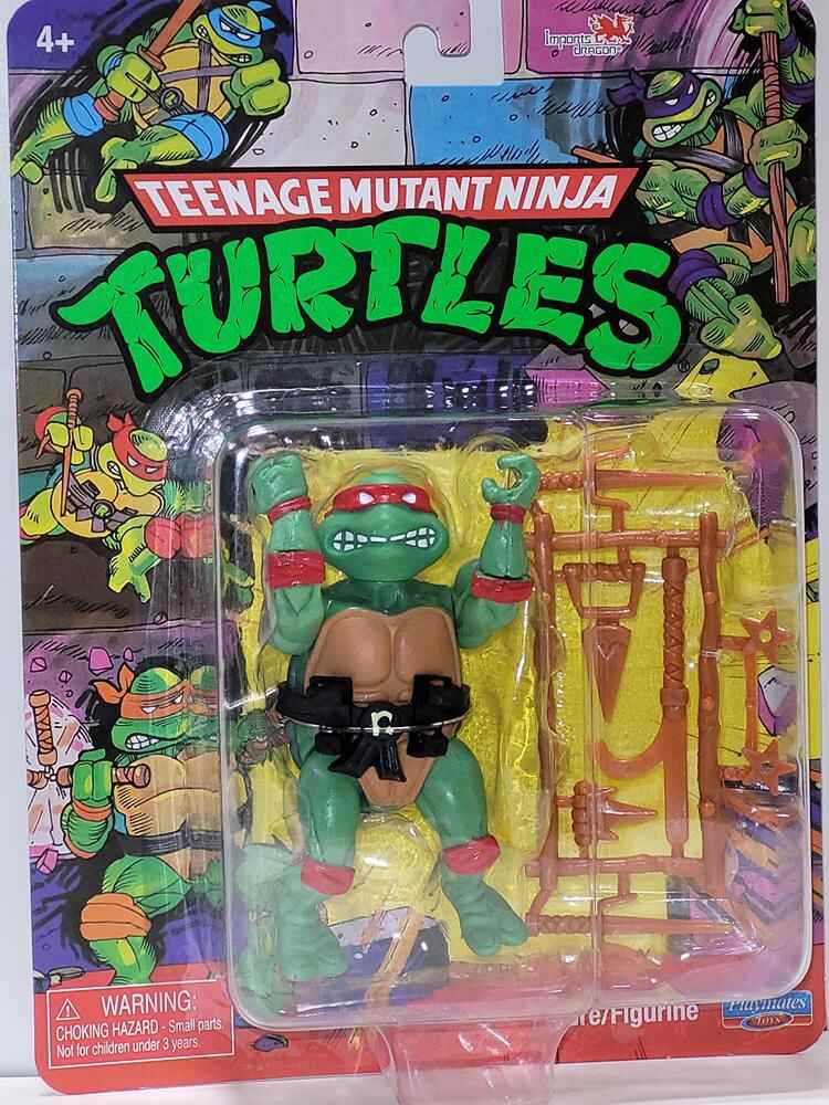 Teenage Mutant Ninja Turtles Classic Basic Retro 4 Inch Action Figure - Raphael