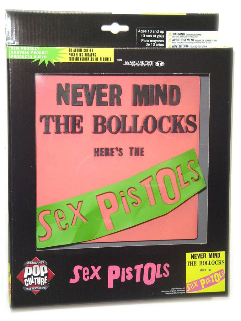 3D Album Cover Wall Art - Sex Pistols (Never Mind the Bullocks) Pink version - figurineforall.com