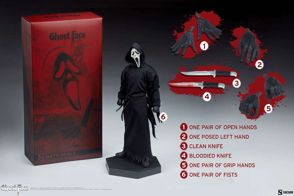 Scream Ghost face 12 Inch 1/6 Scale Figure Ghostface 100447 - figurineforall.com