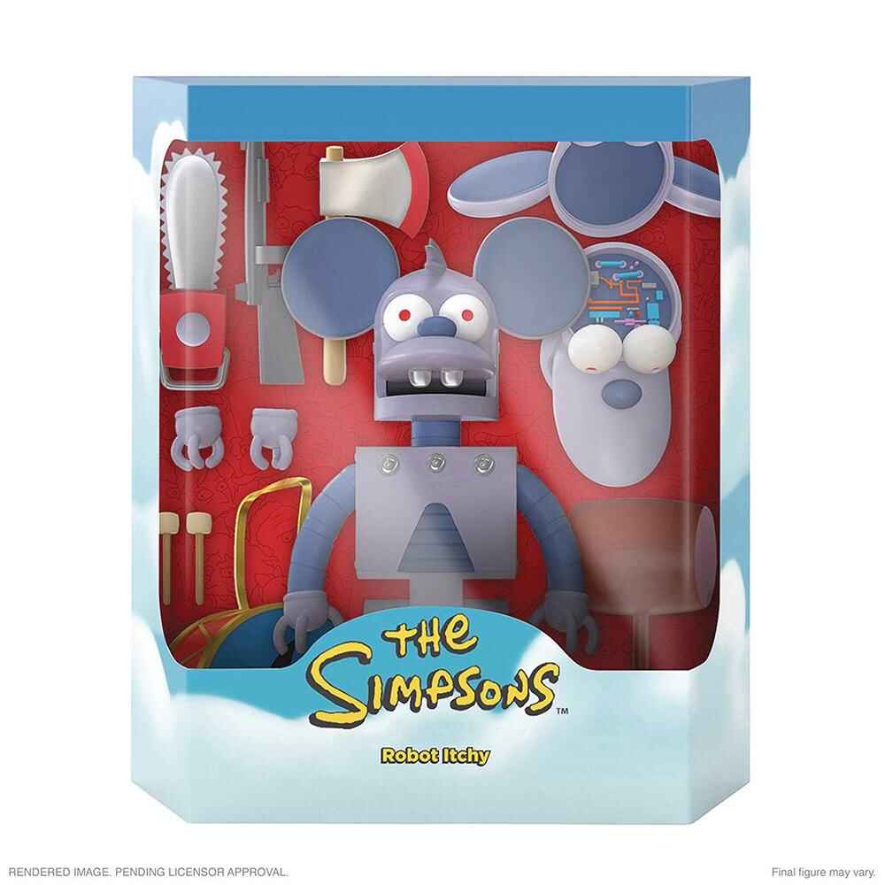 Simpsons Ultimates Robot Itchy 7 Inch Scale Action Figure