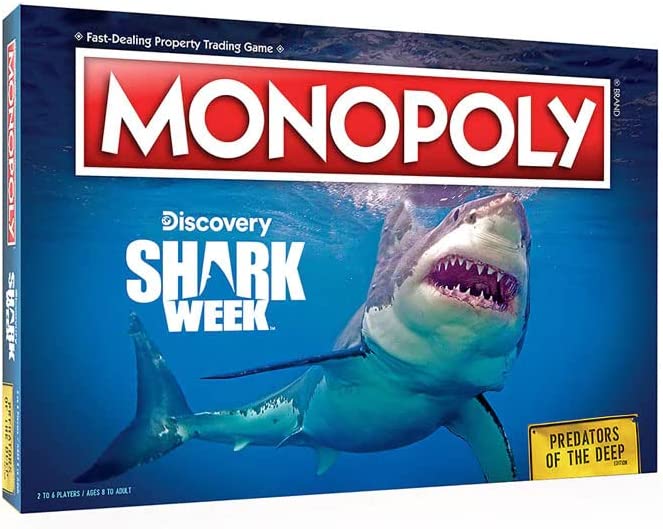 Monopoly Shark Week Predators of The Deep Edition Board Game - figurineforall.com