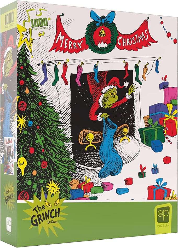 Puzzle 1000 Piece - Dr. Seuss Merry Grinchmas Jigsaw Puzzle - figurineforall.com